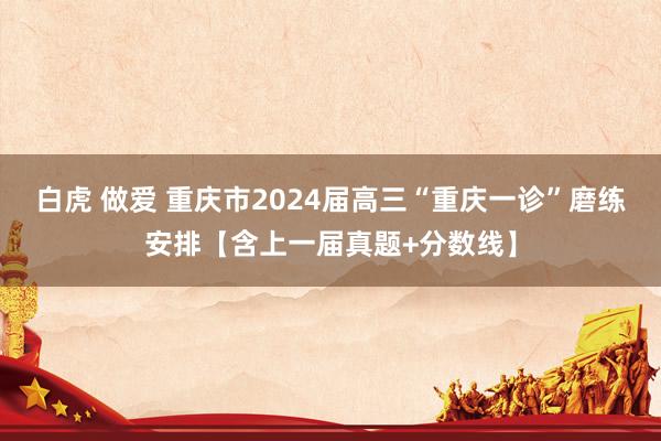 白虎 做爱 重庆市2024届高三“重庆一诊”磨练安排【含上一届真题+分数线】